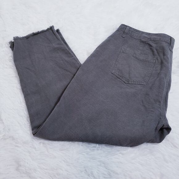 Joie Women Yvonette Crop Pants Studded Raw Hem High Rise - Picture 5 of 11